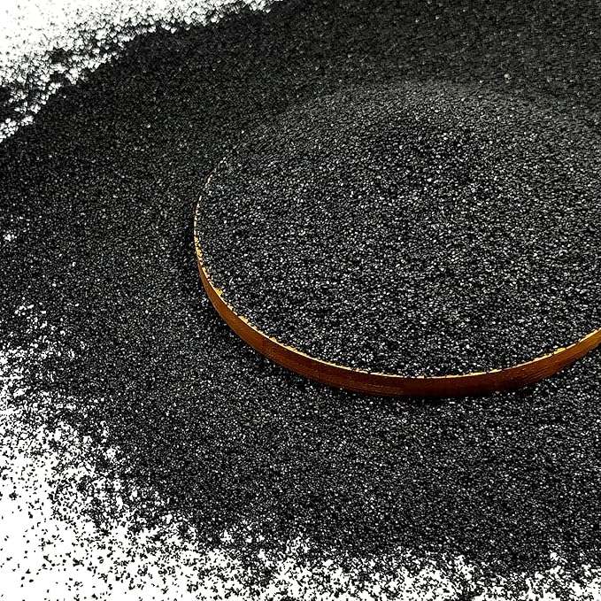 10 lbs Black Aquarium Silica Sand. Decorative Aquarium Gravel Substrate for Fish Tank, Plants Potted, Fire Pits, Candle, Vase Filler and Crafts
