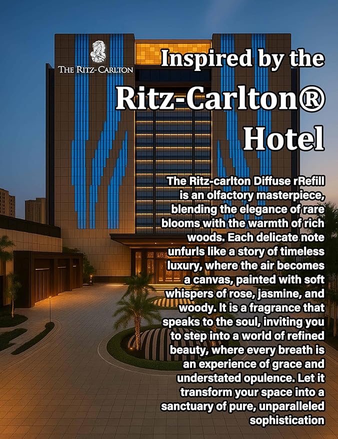 Hotel Collection Diffuser Oil, Ritz-Carlton Inspired Essential Oils for Waterless, Cold Air, Ultrasonic & Reed Diffusers, HVAC, Long-Lasting 5-Star Hotel Fragrance for Home, Office, Spa - 3.38fl oz