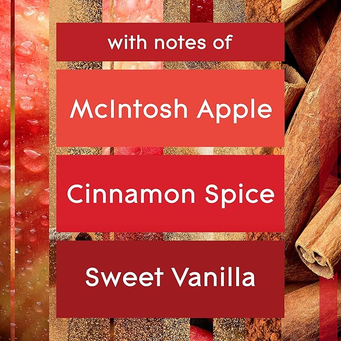 Glade PlugIns Refills Air Freshener, Scented and Essential Oils for Home and Bathroom, Apple Cinnamon, 6.7 Fl Oz, 10 Count (Packaging May Vary)