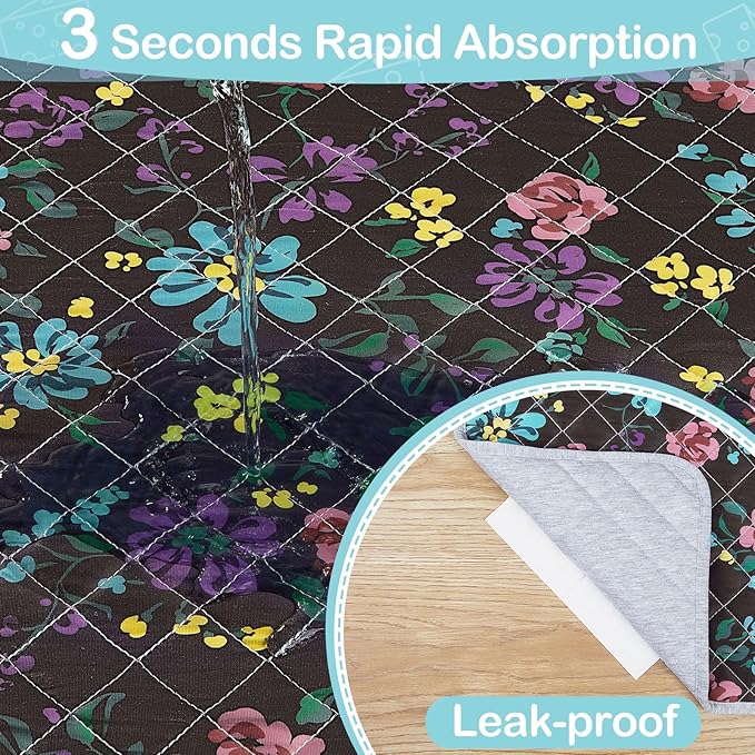 2 Pack Guinea Pig Bedding, Washable Guinea Pig Cage Liner Reusable Guinea Pig Mat Waterproof Guinea Pig Bedding for Cage, Super Absorbant Guinea Pig Pee Pads for Small Animals Hamster Rabbit Squirrel