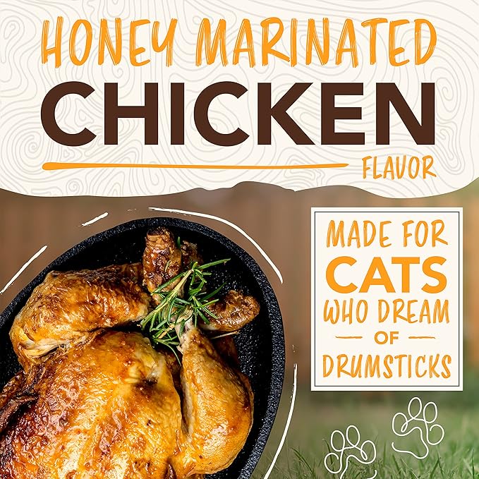 TropiClean Enticers Cat Teeth Cleaning Treat Gel | Honey Chicken Flavored Cat Toothpaste Alternative | 2 oz