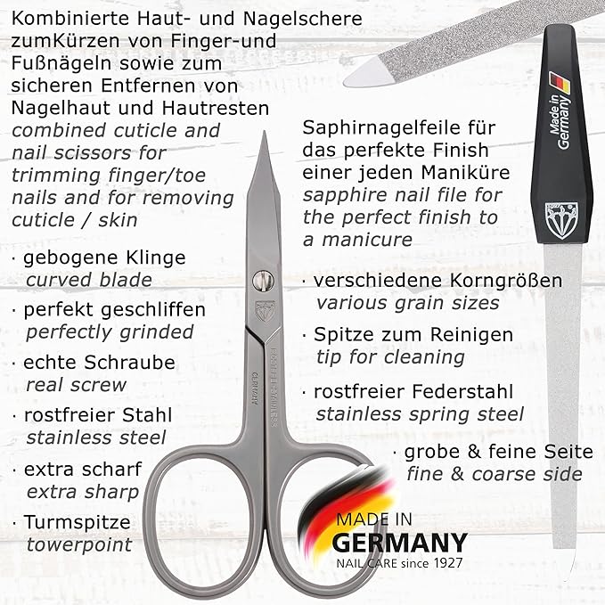 3 Swords Germany – MEN's kit - manicure pedicure beard ear ALL IN ONE - stainless steel tools