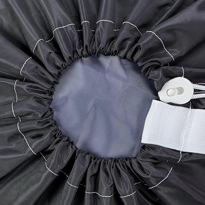 HOMEST 2 Pack XL Nylon Laundry Bag with Strap, Large Dirty Clothes Organizer, Easy Fit a Laundry Hamper or Basket, Can Carry Up to 4 Loads of Laundry, Black and Sky Blue