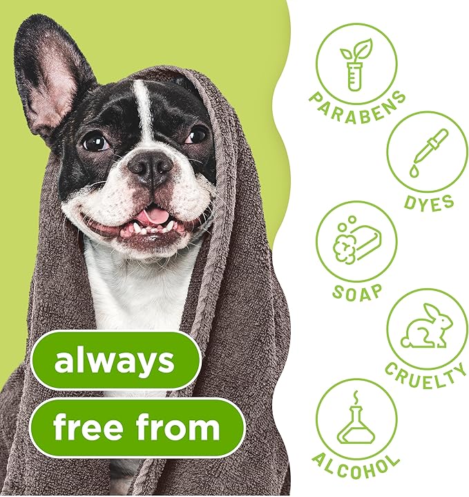 TropiClean Deodorizing Dog Shampoo for Smelly Dogs, Professional Dog Shampoo, Powerful Odor Control, Puppy Safe, Aloe & Coconut Scent, 2.5 Gallon