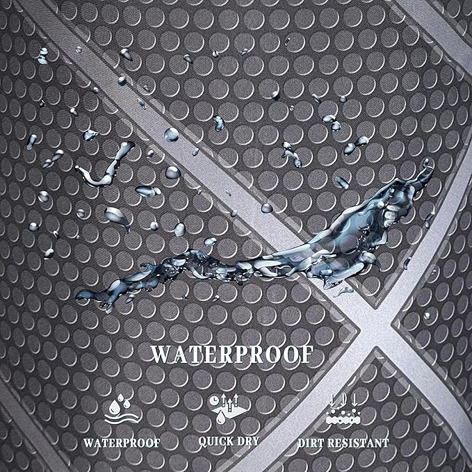 Basketball Grey Texture Laundry Hamper With Handles Foldable Oxford Cloth Tote Bag Cool Sports Theme Laundry Basket Clothes Toy Storage Bucket 18.9" x 16.5" For Bathroom/Laundry/Bedroom