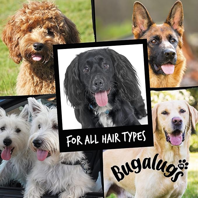 BUGALUGS Dog Shampoo Luxury 2 in 1 Papaya & Coconut Dog Grooming Shampoo Products for Smelly Dogs with Fragrance, Best Puppy Shampoo, Professional Groom Vegan pet Shampoo & Conditioner