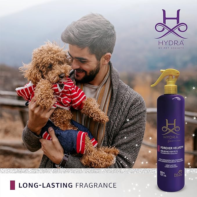 Hydra Groomers’ Forever Velvety Cologne, Cat and Dog Cologne Spray, 15 Fl. Oz.