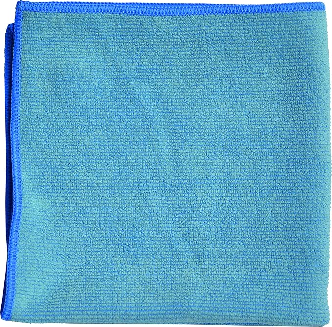 TASKI Diversey D7524116 MyMicro Commercial Microfiber Cleaning Cloth, Reusable & Lint Free - Large 14 Inch x 14 Inch, Blue, (Pack of 20)