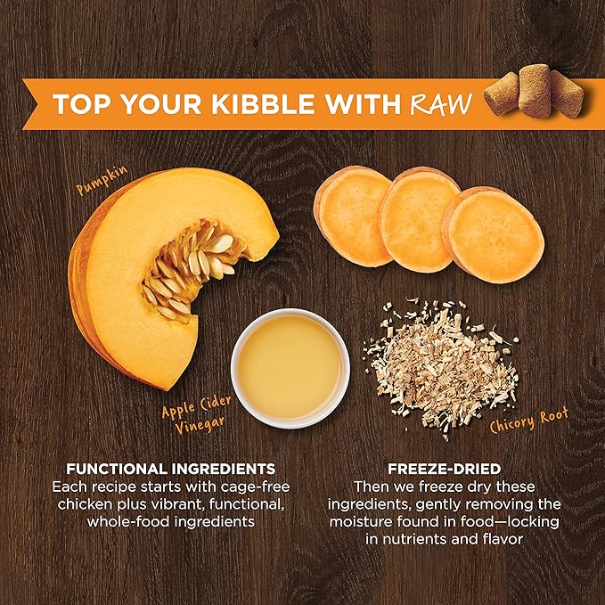 Instinct Raw Boost Mixers Gut Health Freeze-Dried Dog Food Topper, 5.5 oz. Bag